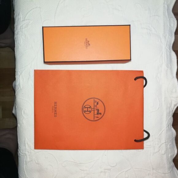 HERMÈS Orange Gift Box & Paper Bag Bundle - Picture 8 of 8